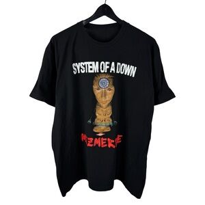 Mens Y2K System of A Down Mezmerize Rock Band Album Promo Shirt Size XL